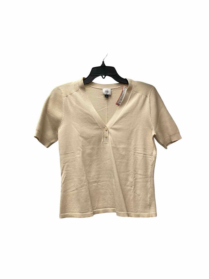 Cabi Size XS Tan Short Sleeve Shirts