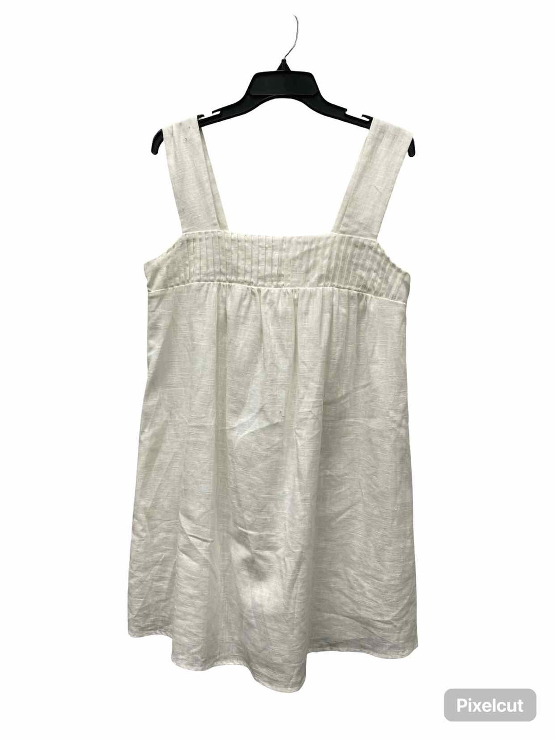 Lost + Wander Size M White 55% Linen 45% Cotton Dress