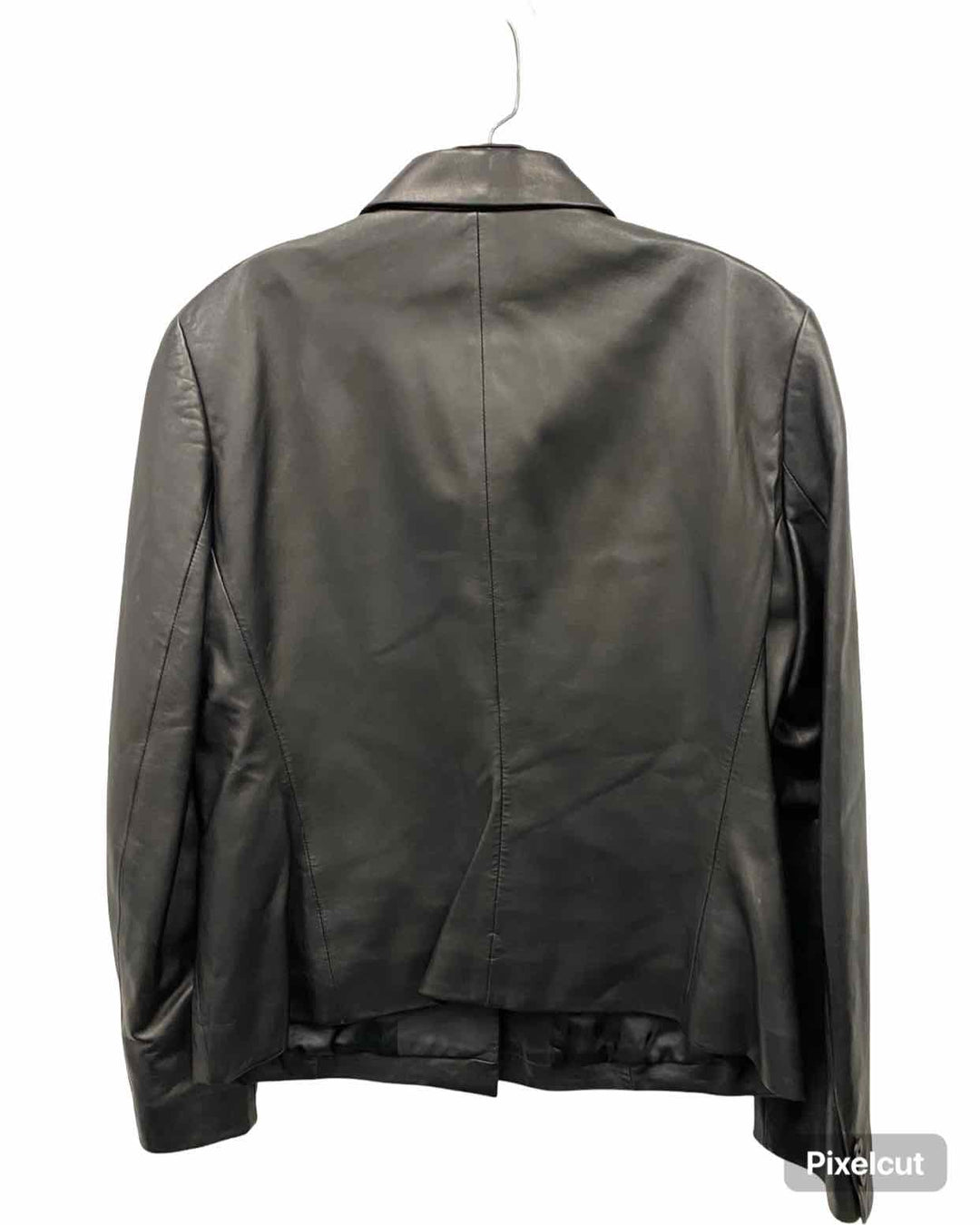 Liz Claiborne Size 12 Gray Leather Coat(short)