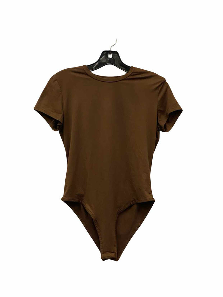Unknown Brand Size L Brown Short Sleeve Shirts