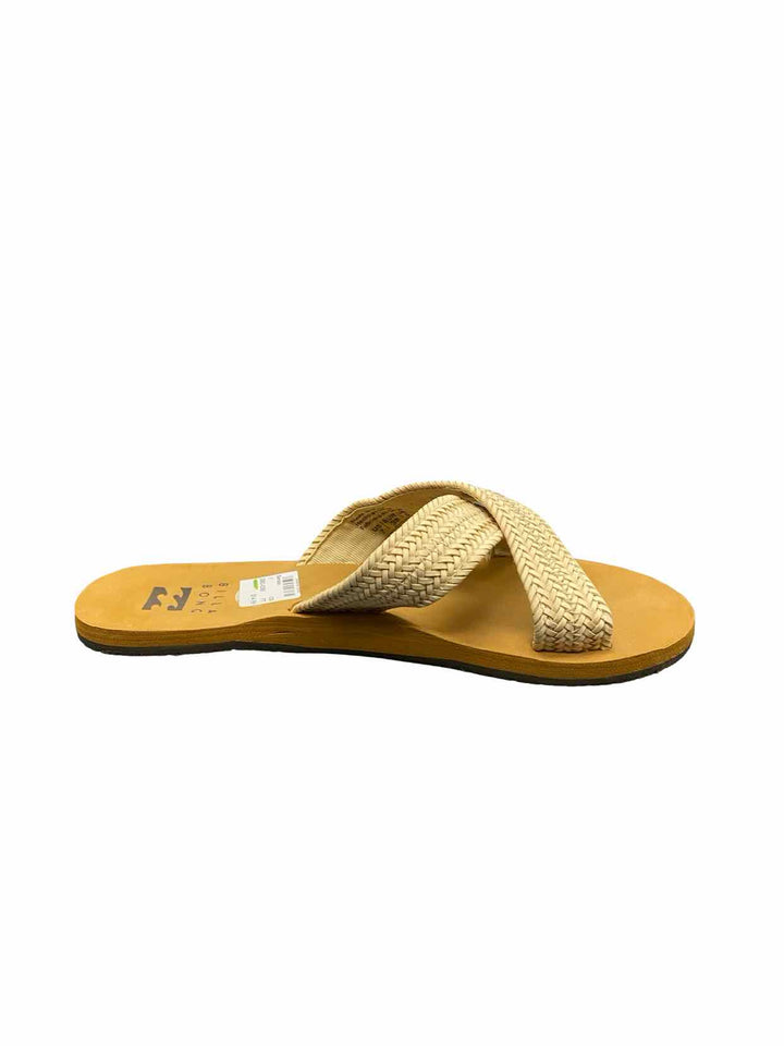 BILLABONG Shoe Size 7 Beige Avery Slide Sandals