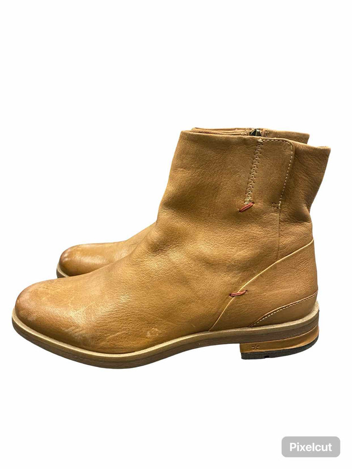 Franco Sarto Shoe Size 9 Brown Leather Boots(Ankle)
