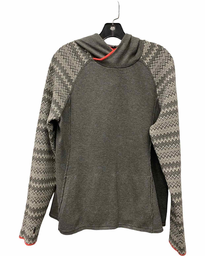 Krimson Klover Size XL Grey Sweatshirt