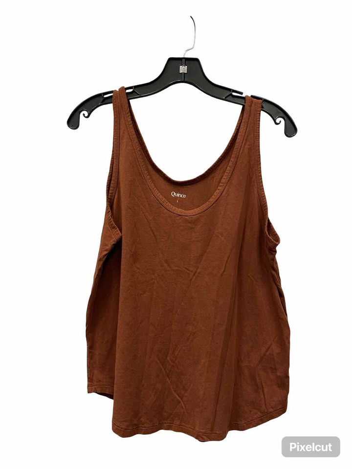 Quince Size L Brown Tank Top