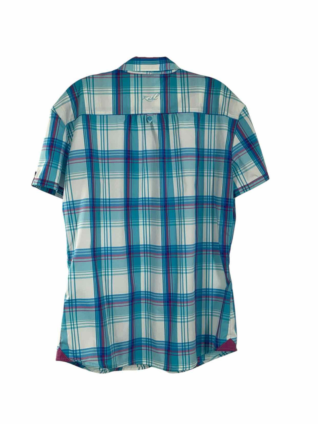 Kuhl Size XL Blue Pink Short Sleeve Shirts
