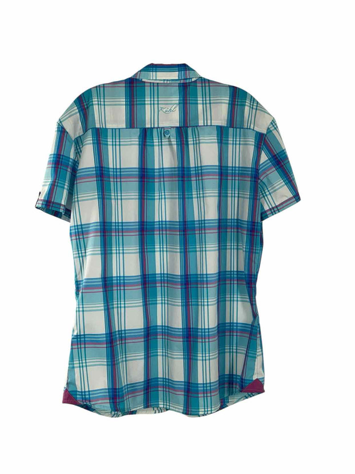 Kuhl Size XL Blue Pink Short Sleeve Shirts