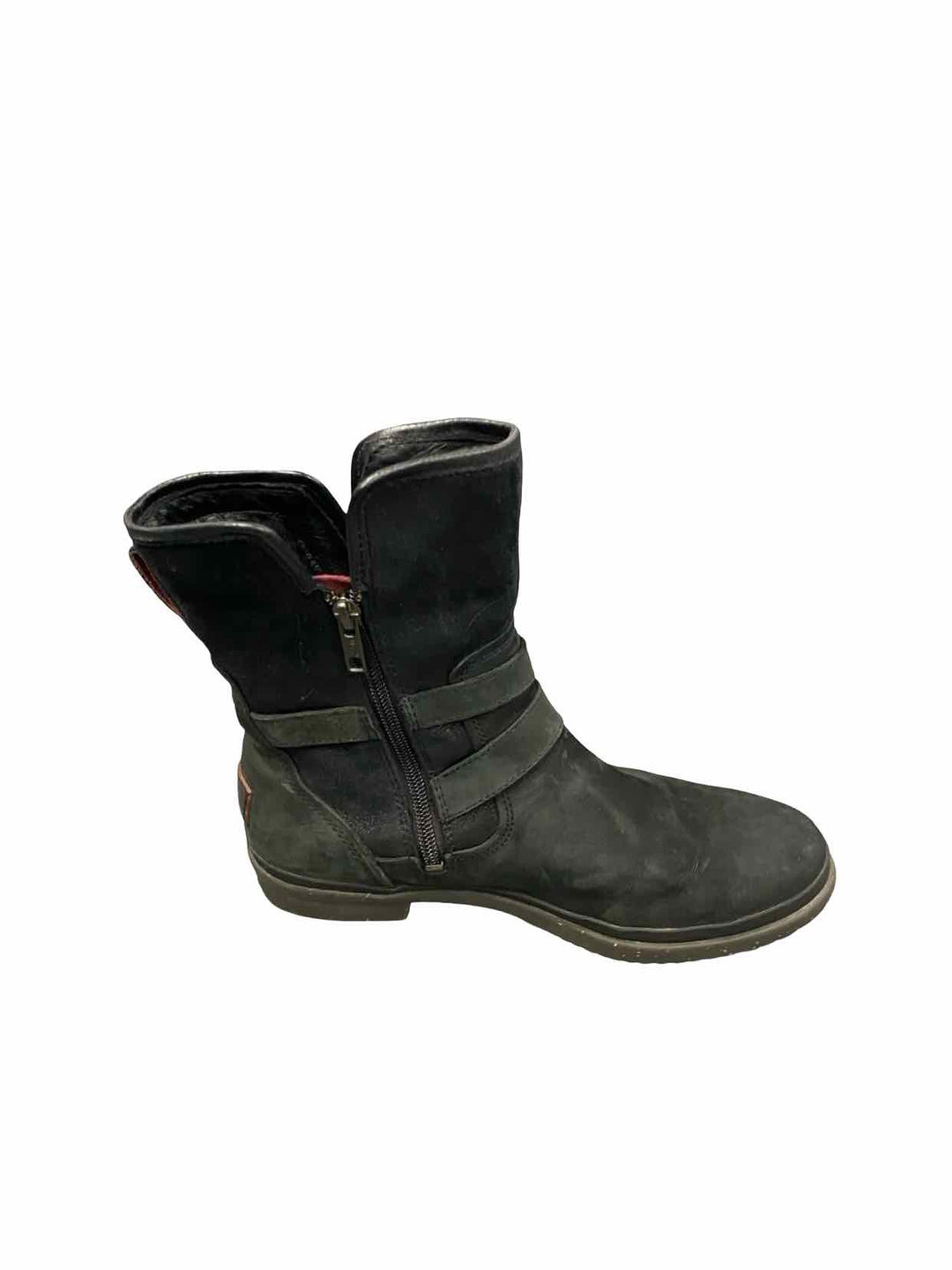 UGG Shoe Size 7.5 Black Leather Simmens Boots(Ankle)