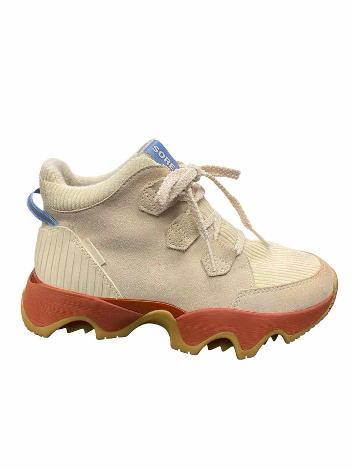 Sorel Shoe Size 9 Beige Leather Kinetic Impact Caribou Plus Boots(Ankle)