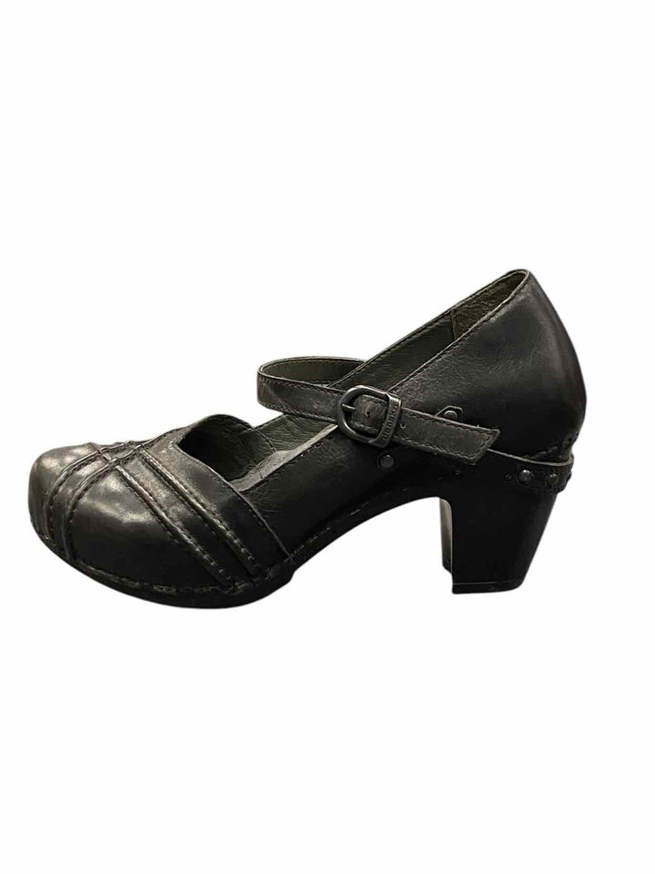 Dansko Shoe Size 39 Black Leather Heels