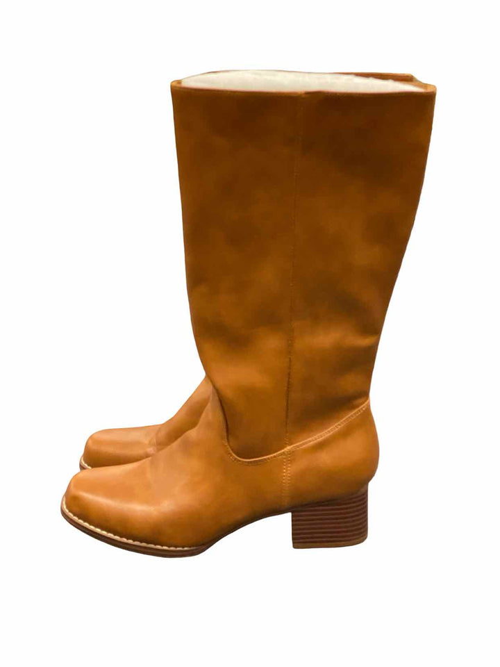 American Eagle Shoe Size 11 Tank Tan Stovepipe Boots(knee)