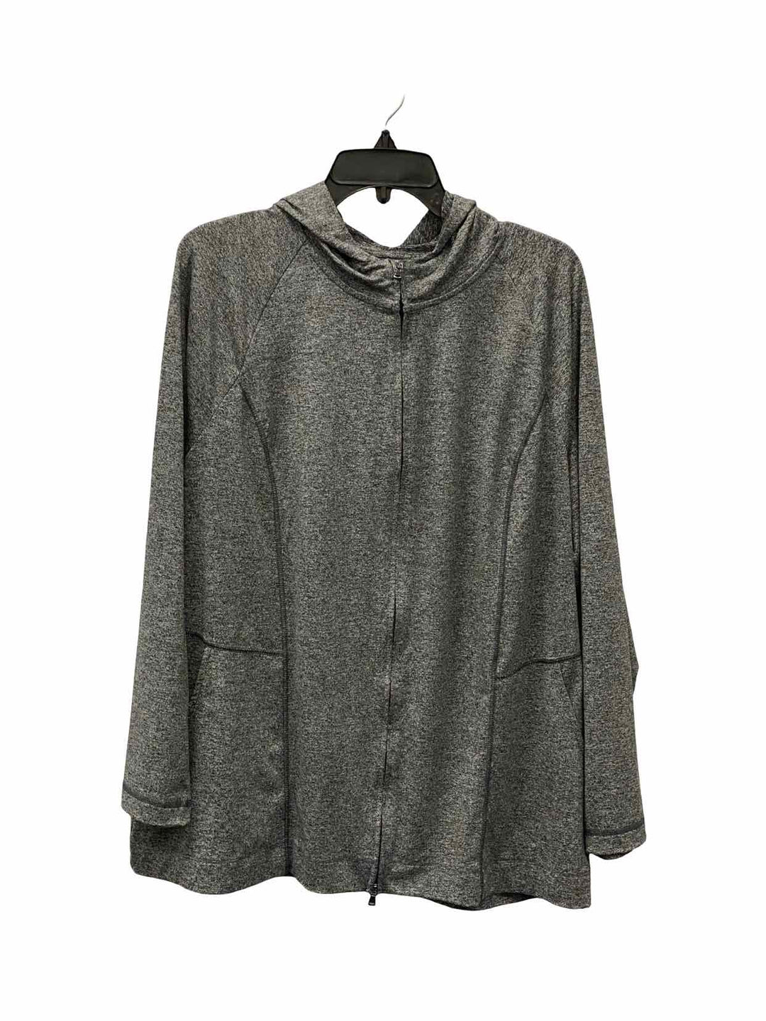 J Jill Size L Gray Athletic Jacket
