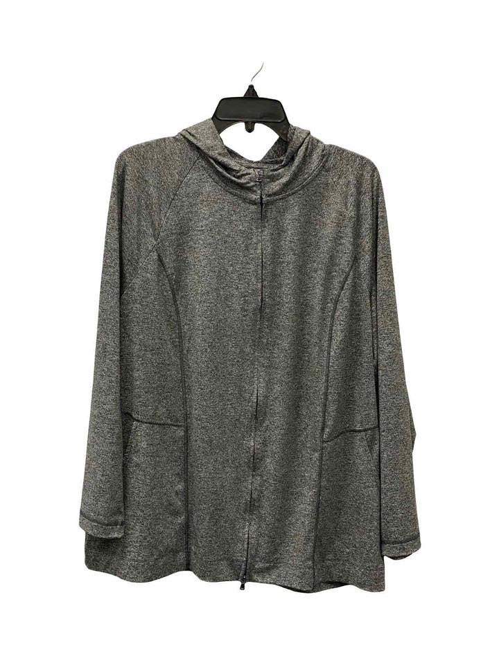 J Jill Size L Gray Athletic Jacket