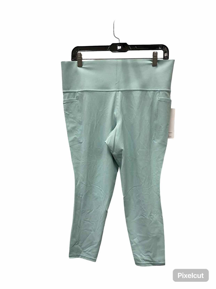 Athleta Size XL Blue Ribbed Athletic Pants