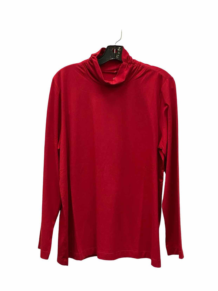 J Jill Size L Red NWT Long Sleeve Shirts