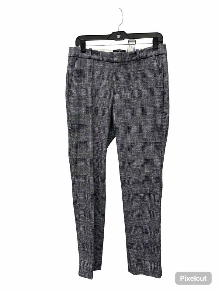 Banana Republic Size 8 Black White Tweed Pants