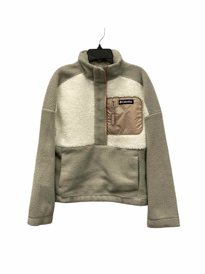 Columbia Size S Grey White Jacket (Outdoor)