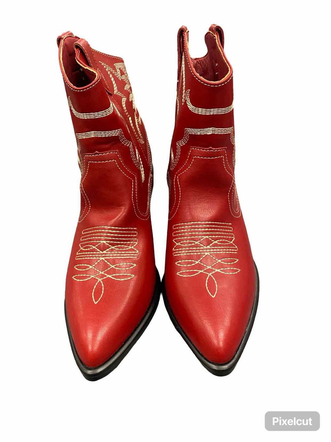 Mia Shoe Size 9.5 Red NWT Allba Heeled Boots(Ankle)