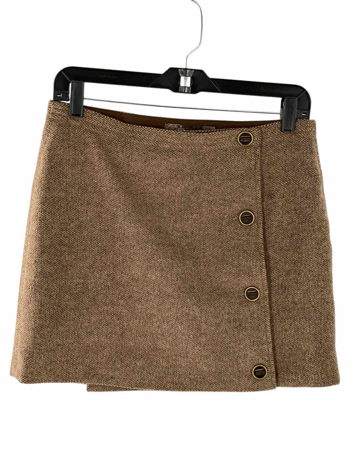 PrAna Size 2 Brown Wool Blend Skirt