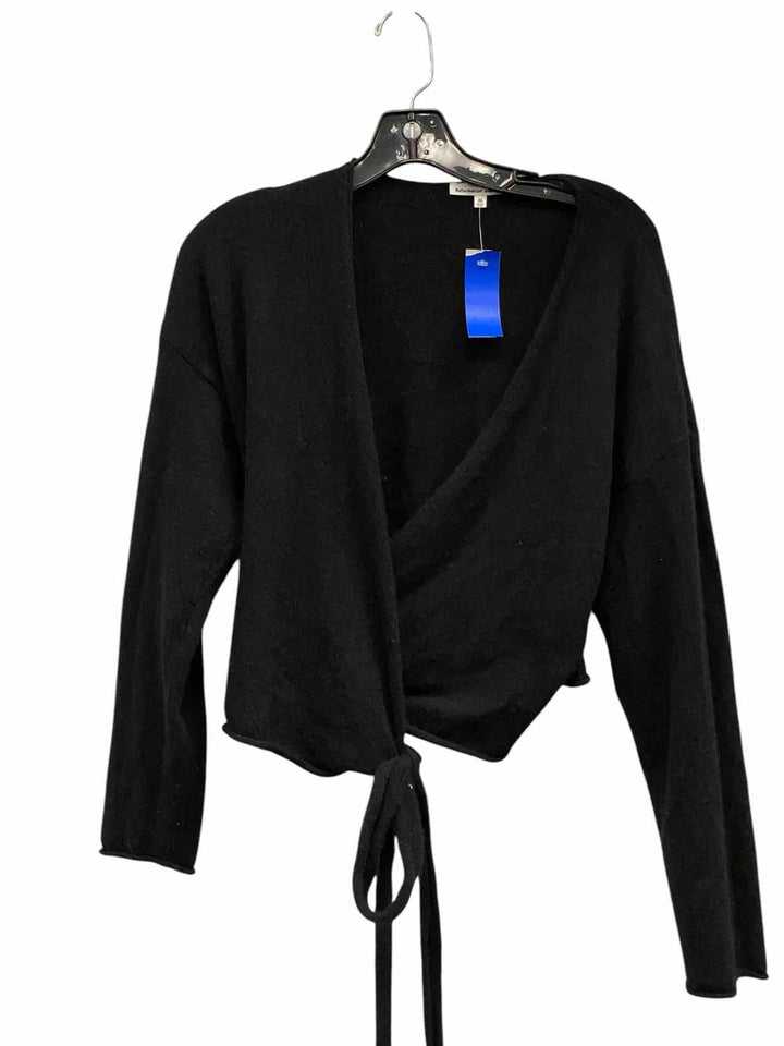 Reformation Size XL Black Cashmere blend Sweater