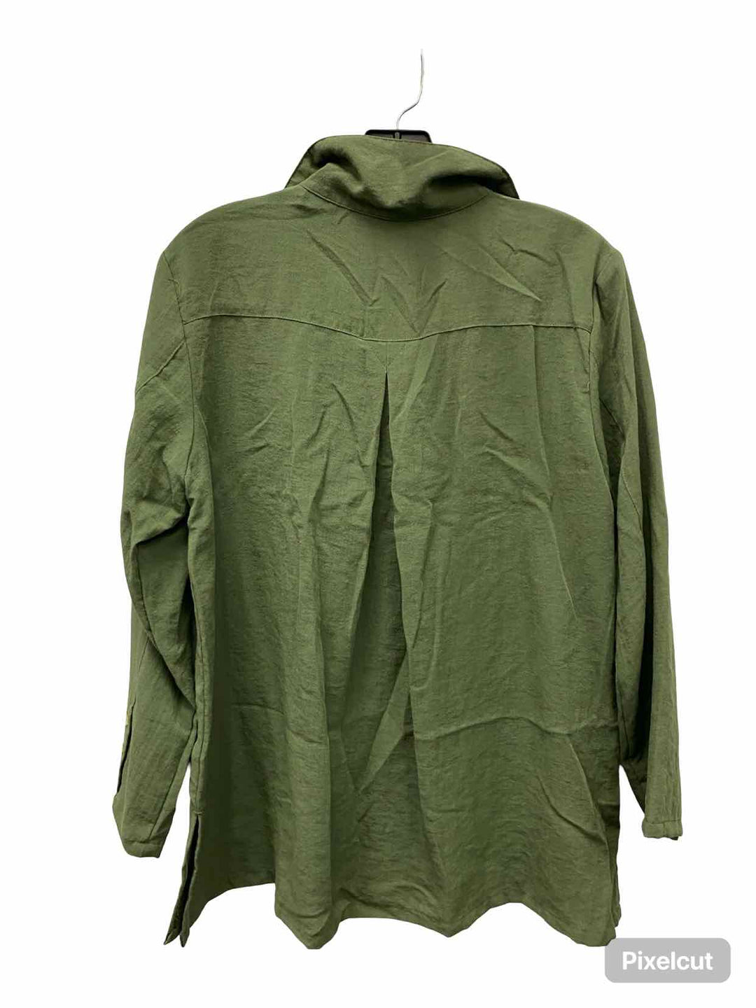 Fridaze Size S Green 100% Linen Long Sleeve Shirts