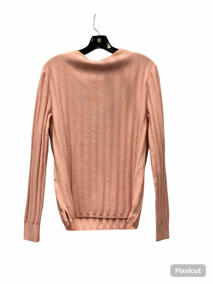 Merokeety Size M Peach Long Sleeve Shirts