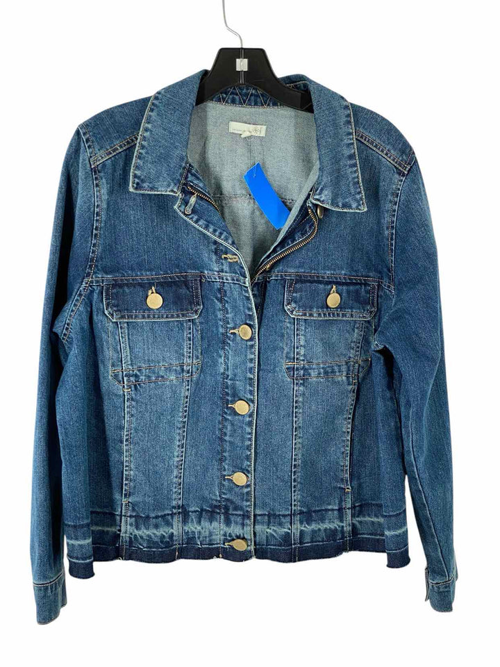 Artisan Crafted Size XL Medium wash Denim Button Up Jacket