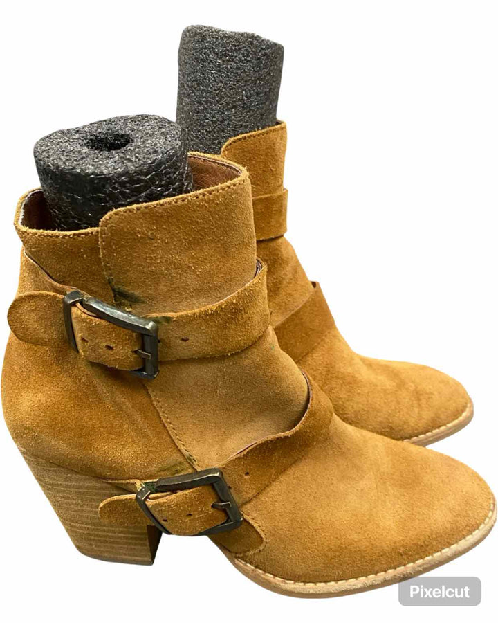 Jeffrey Campbell Shoe Size 8.5 Brown Suede France Boots(Ankle)