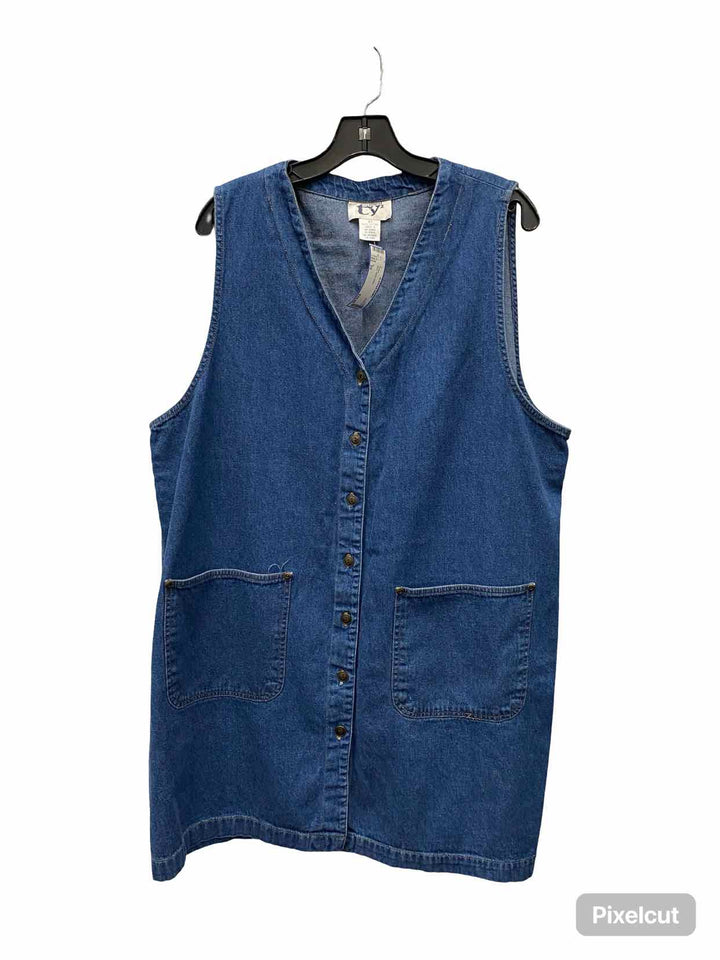 Ty Size 2X Blue 100% cotton Dress