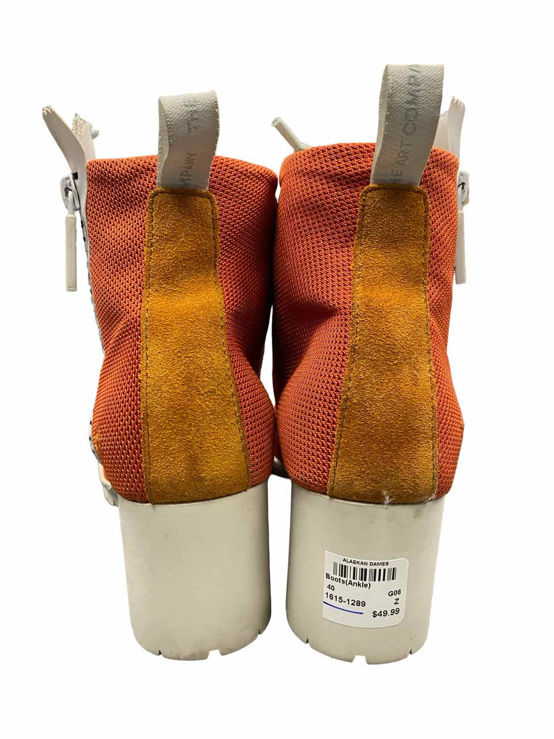 Art Shoe Size 40 Burnt Orange Boots(Ankle)
