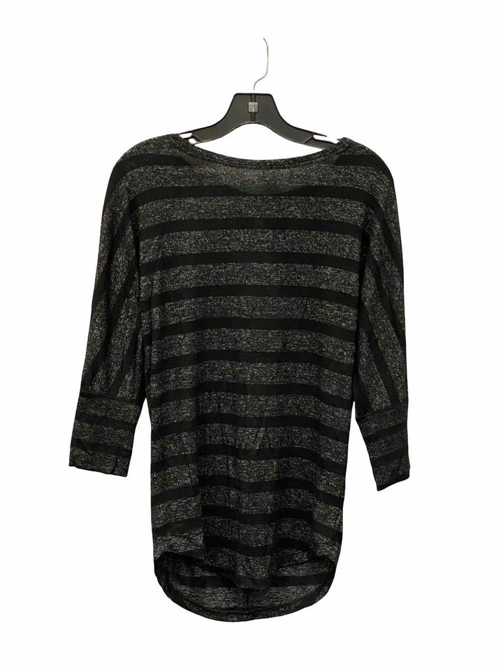Market & Spruce Size XS Grey Black Striped Sweater