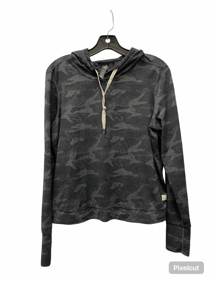 Vuori Size M Gray Print Athletic Long Sleeve