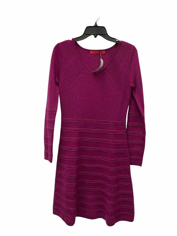 Krimson Klover Size S Purple 100% Merino Wool Dress