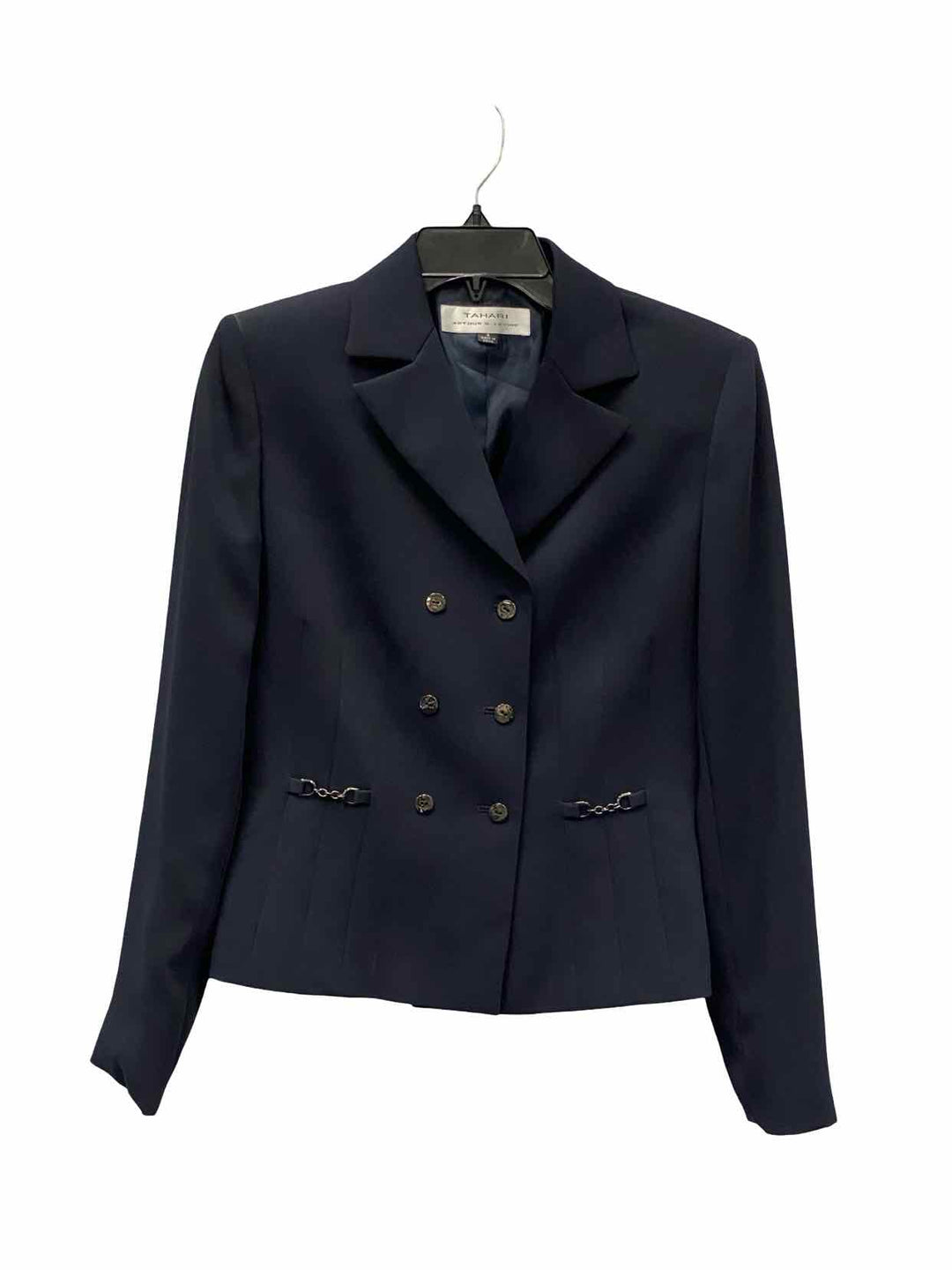 Tahari Size 6 Navy Blazer