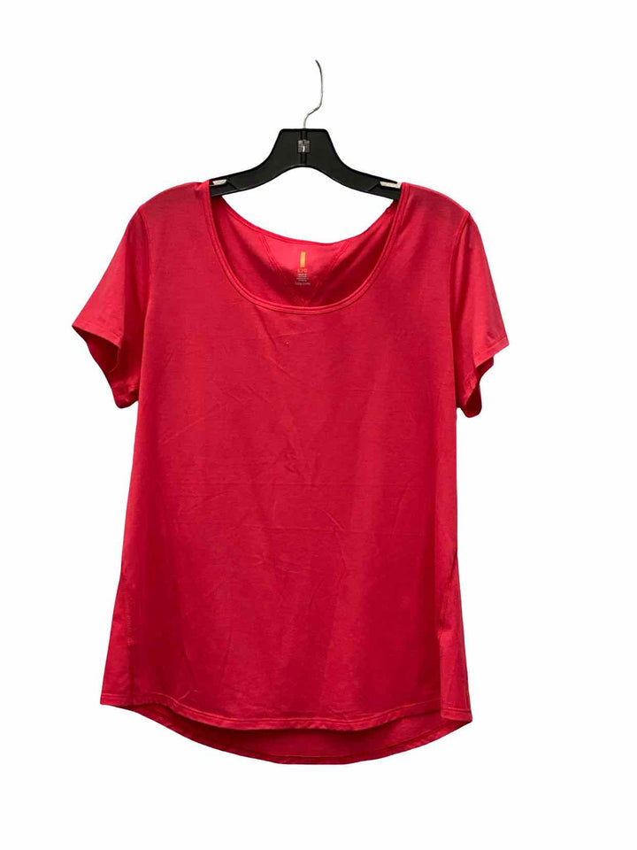 Lucy Size L Pink Athletic Short Sleeve