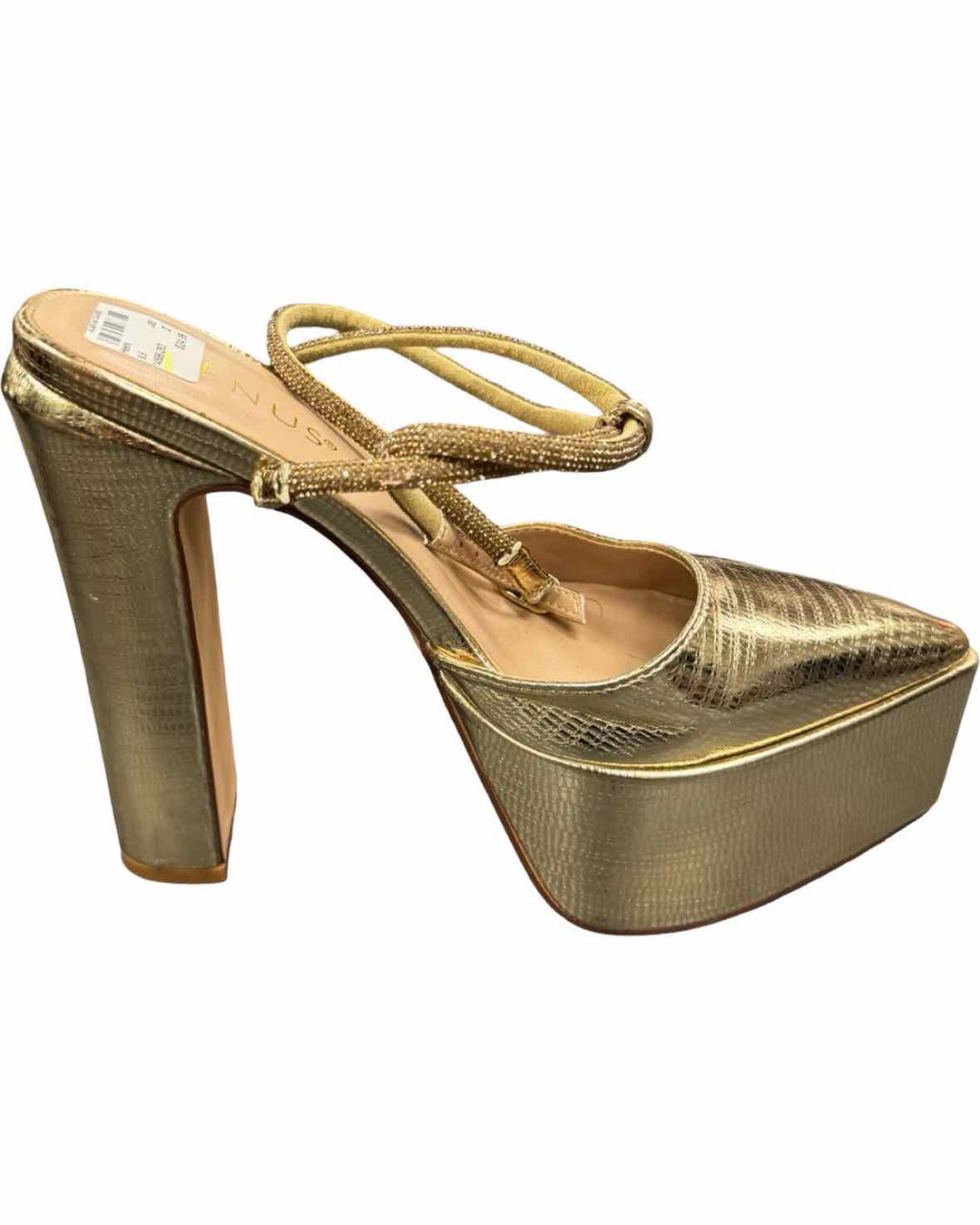 Venus Shoe Size 6.5 Gold Platform Heels