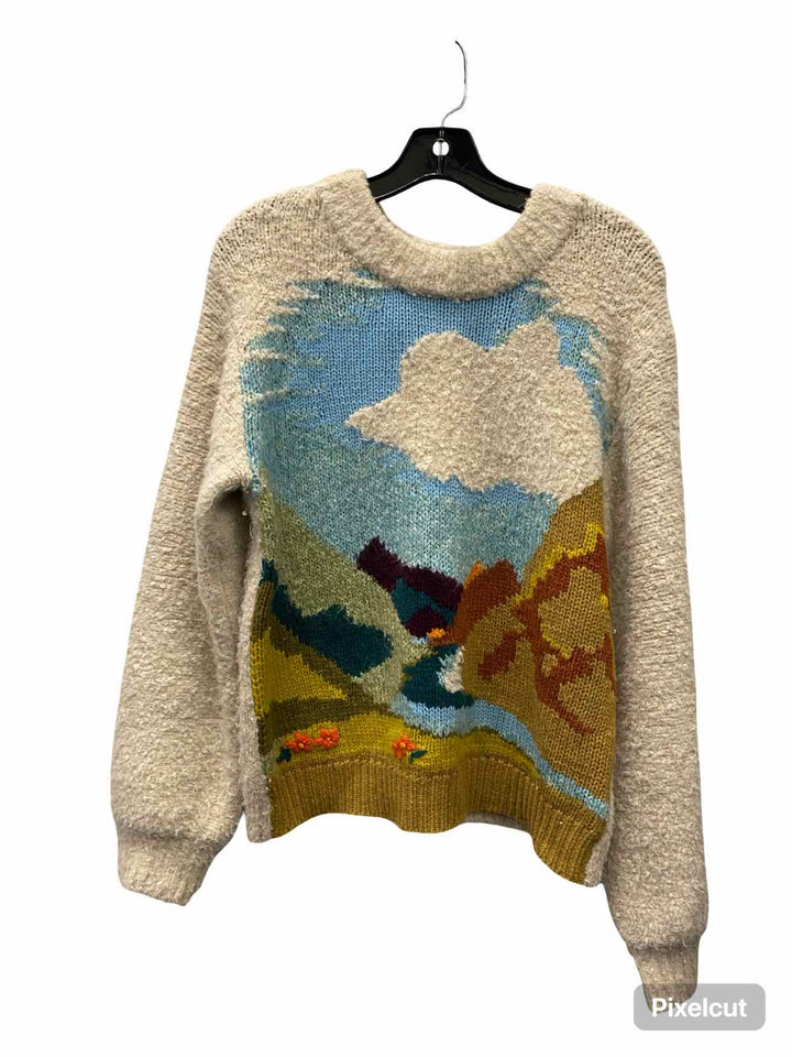 Sleeping on Snow Size S Multi-Color Sweater