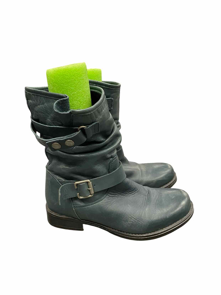 Eric Michael Shoe Size 39 Blue Leather Boots(Ankle)