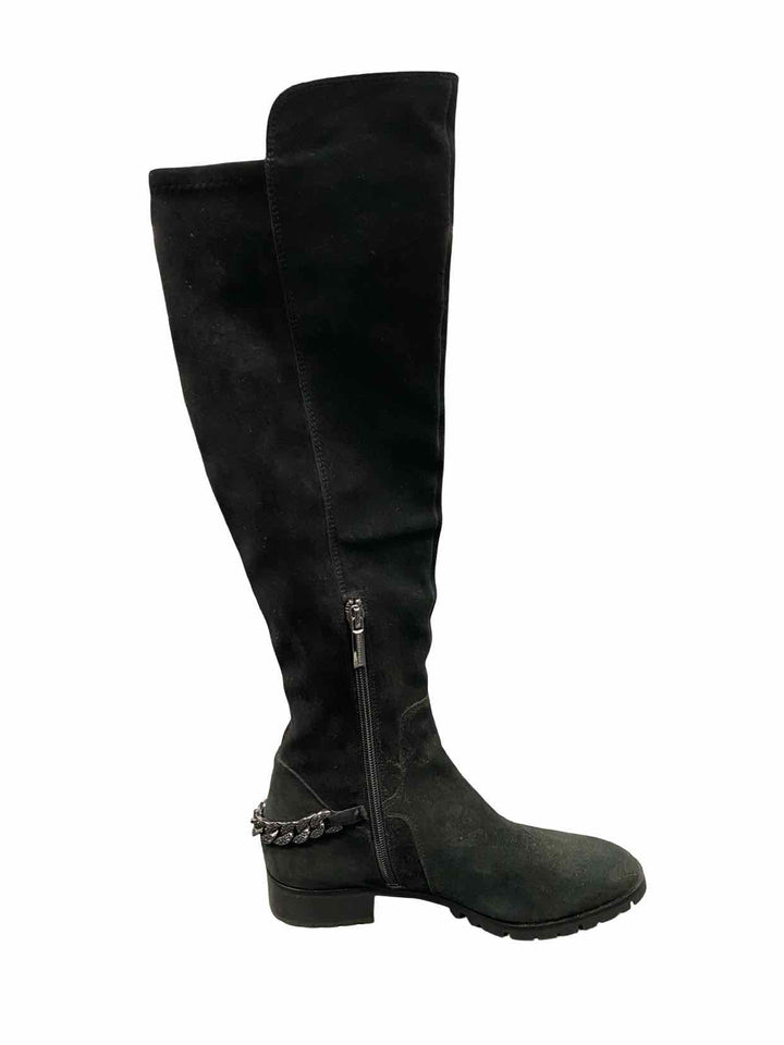 Karl Lagerfeld Shoe Size 7 Black Suede Boots(knee)