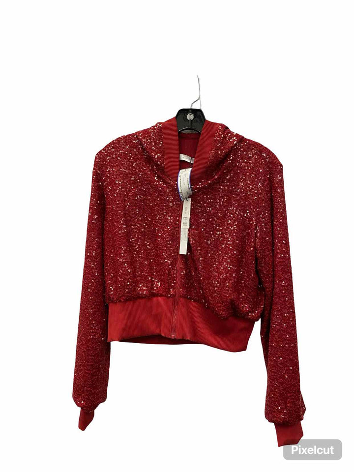 Susana Monaco Size M Red sequined Jacket