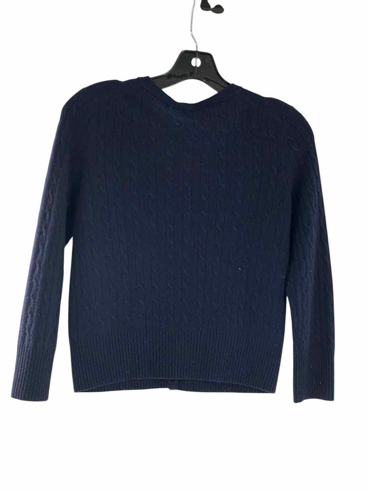 J Crew Size S Navy 100% cashmere Sweater