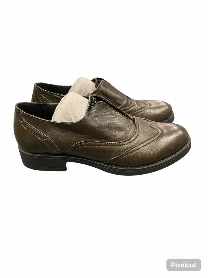 Sheridan Mia Shoe Size 38 Green Leather "Bright" Oxfords Loafers