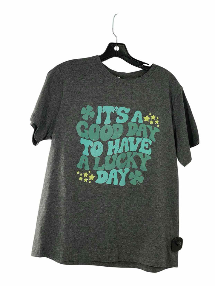 Size L Gray St. Patricks Day T-shirt
