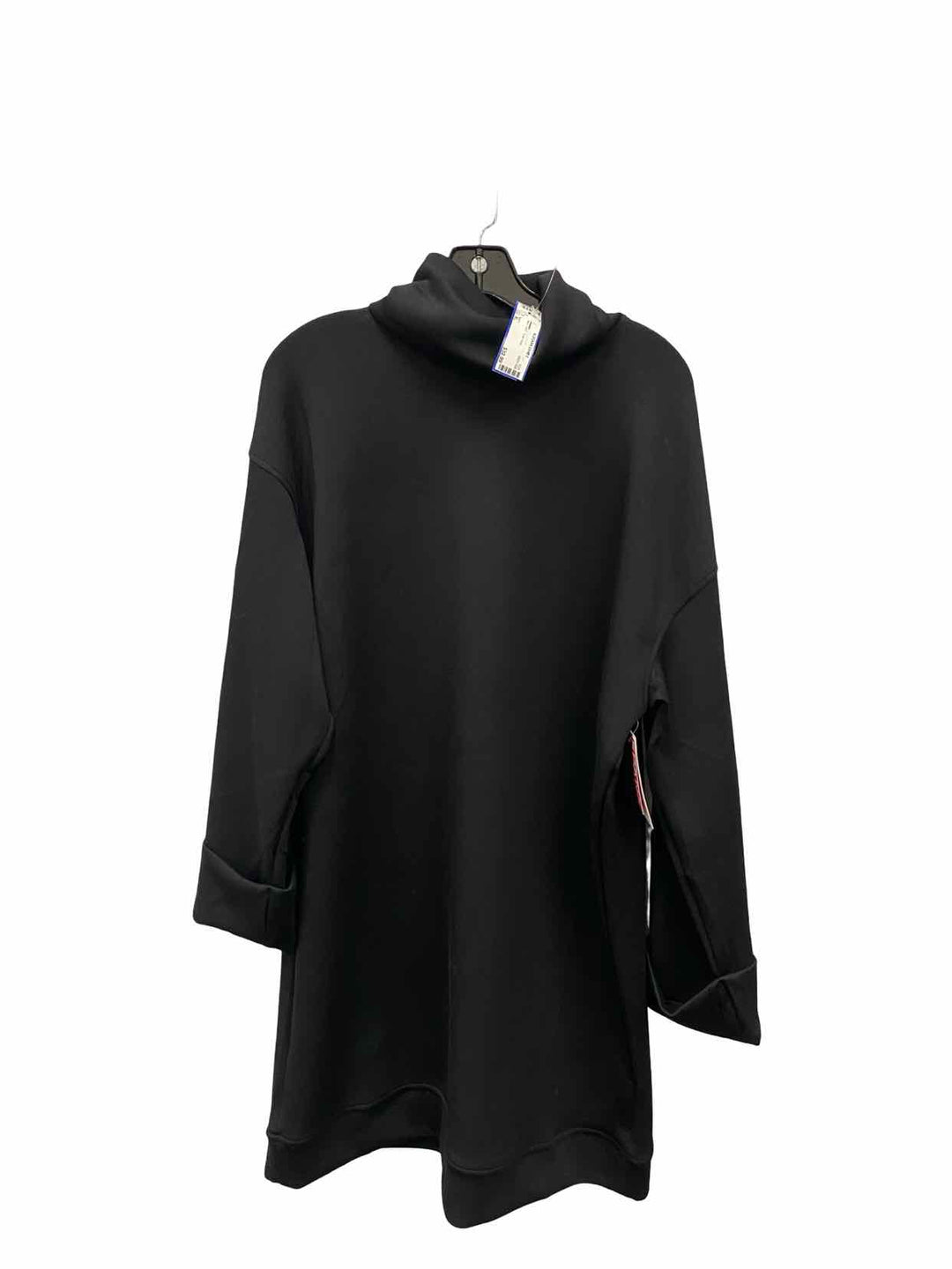Spanx Size XL Black Turtle Neck Sweatshirt