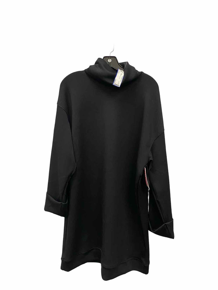 Spanx Size XL Black Turtle Neck Sweatshirt