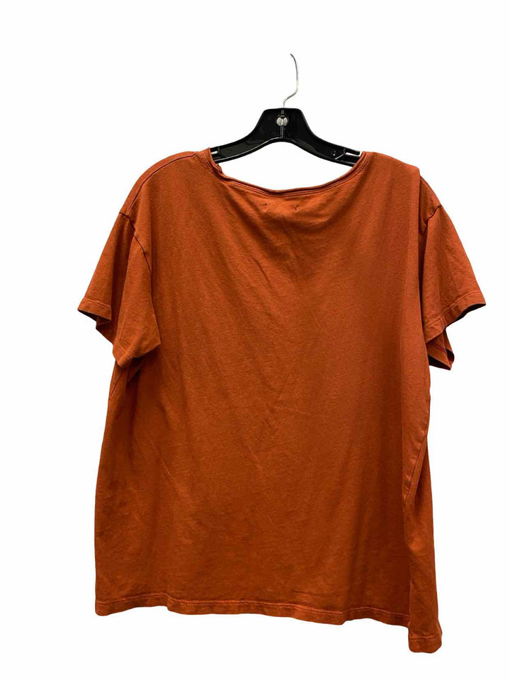 MadeWell Size M Orange 100% cotton T-shirt