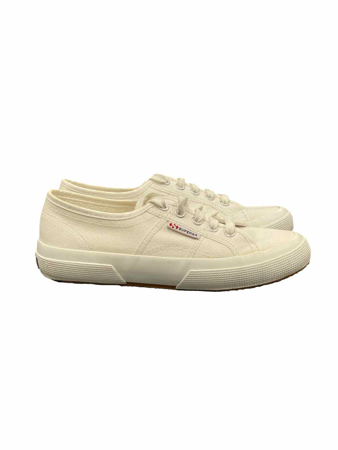 Superga Shoe Size 6 White Canvas Cotu Classic Sneakers