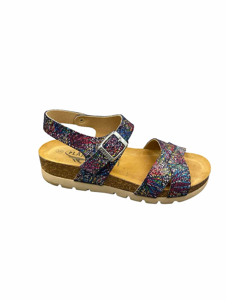 Plakton Shoe Size 37 Multi-Color Leather Sandals