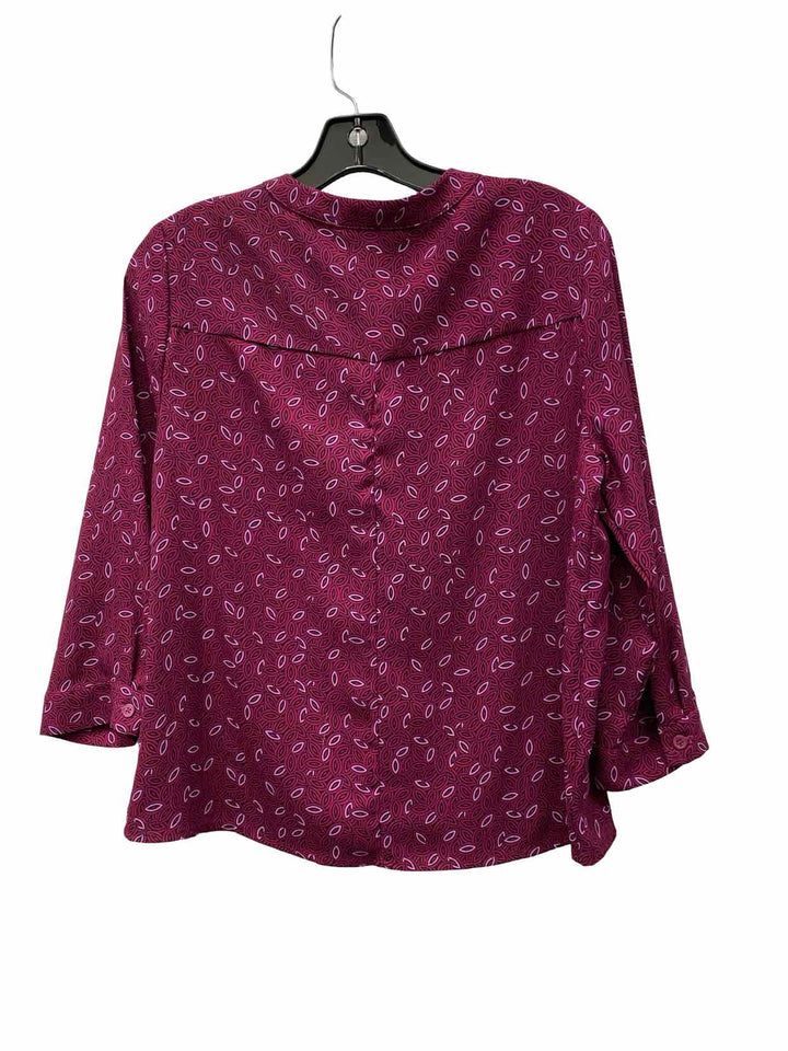 Dana Buchman Size S Purple Long Sleeve Shirts