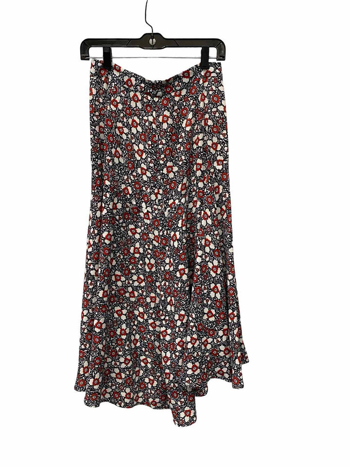 Rebecca Minkoff Size S Blue/Red Floral Skirt