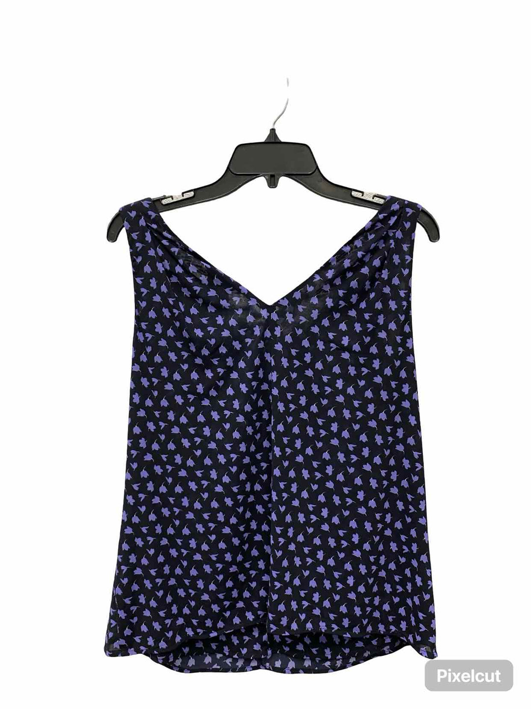 Cabi Size M Black Purple Floral Tank Top